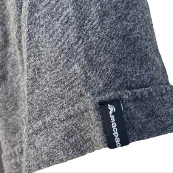 Macpac Wilderness Equipment Since 1973 Gray Organic Cotton Tee T Shirt Men's 2XL - Picture 2 of 4